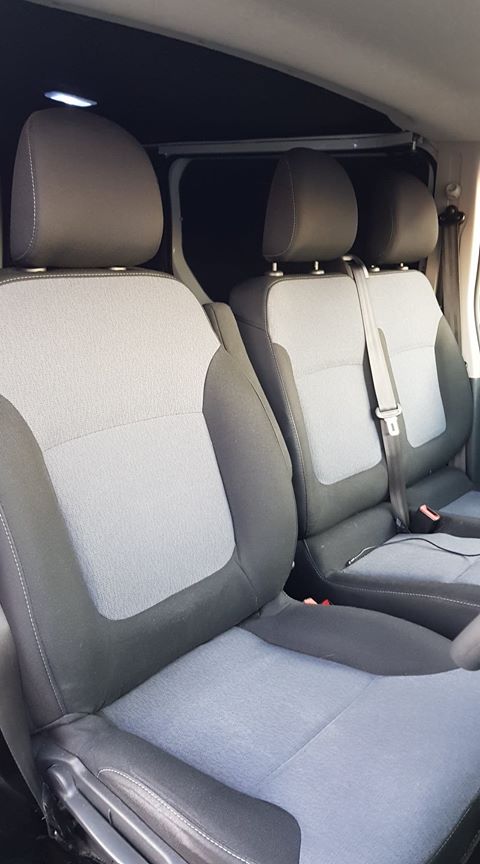 Example of made seats for a van